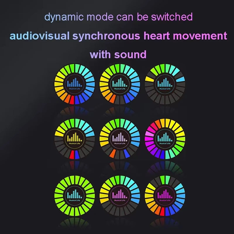 1 Pcs Aromatherapy Magnetic Pickup Lamp Colorful Ambient Air Fresher round RGB Lights Rechargeable for Car Air Outlet or Room