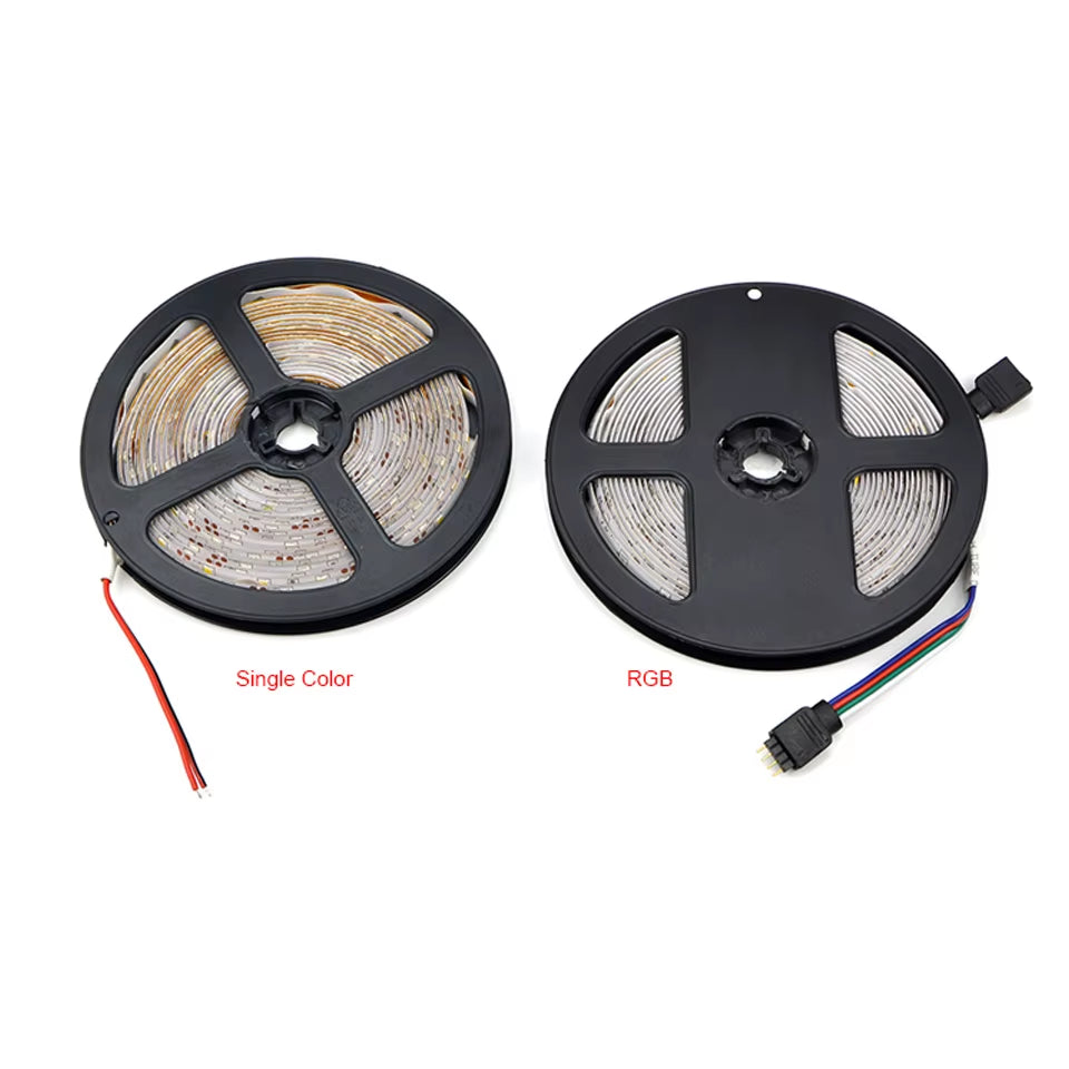 LED Strip 5050 5630 2835 RGB Lights 12V 5M Flexible Home Kitchen Decoration Lamp Waterproof 300 LED Tape Diode Ribbon 60Leds/M