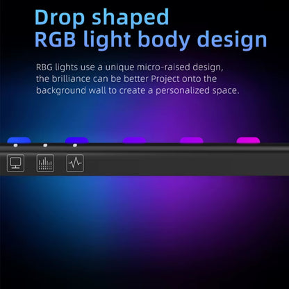 Computer Monitor Light Bar RGB Music Rhythm Screen Hanging Lights Dimming Desk Lamp Reading Gaming Table Lighting