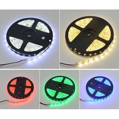 LED Strip 5050 5630 2835 RGB Lights 12V 5M Flexible Home Kitchen Decoration Lamp Waterproof 300 LED Tape Diode Ribbon 60Leds/M