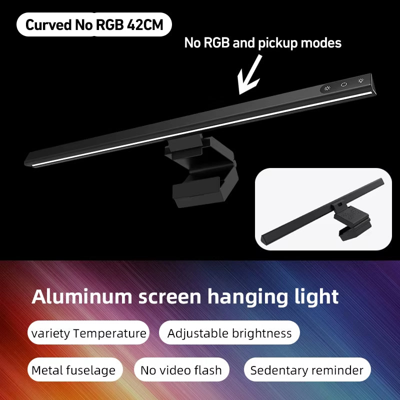 Computer Monitor Light Bar RGB Music Rhythm Screen Hanging Lights Dimming Desk Lamp Reading Gaming Table Lighting